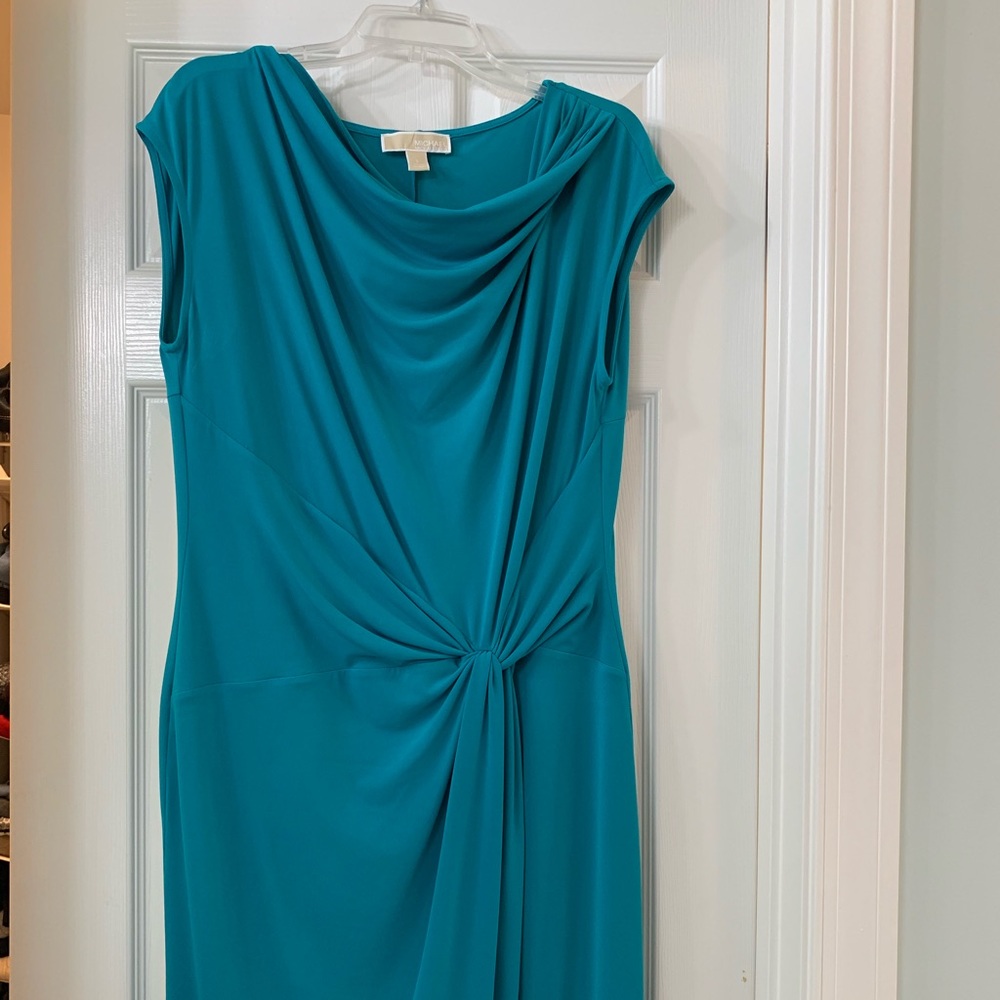 Michael Kors teal dress. Worn only once!